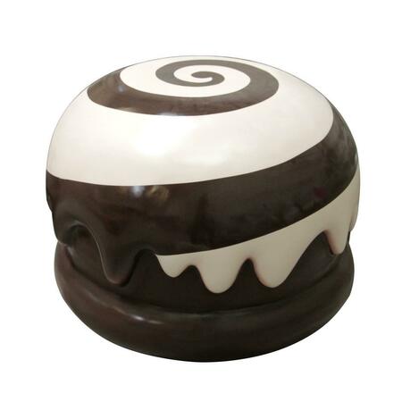 QUEENS OF CHRISTMAS 18 in. Chocolate Truffle with Swirls - White WL-CNDY-TRUFFLE-18